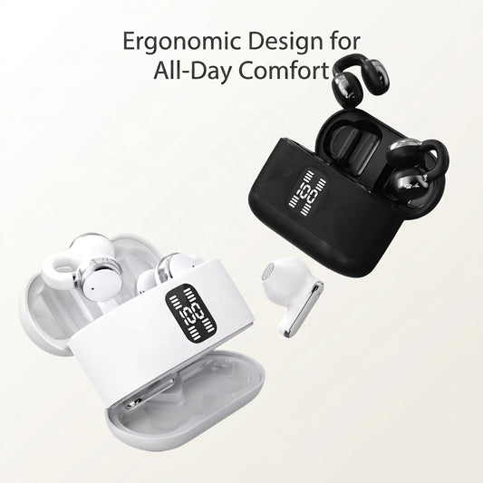 🎧 Écouteurs Bluetooth 4 en 1 Confort et Qualité auditive 🎁Fourreau en cuir offert