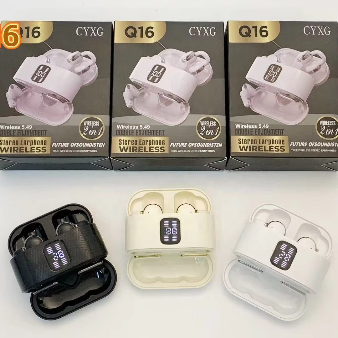🎧 Écouteurs Bluetooth 4 en 1 Confort et Qualité auditive 🎁Fourreau en cuir offert
